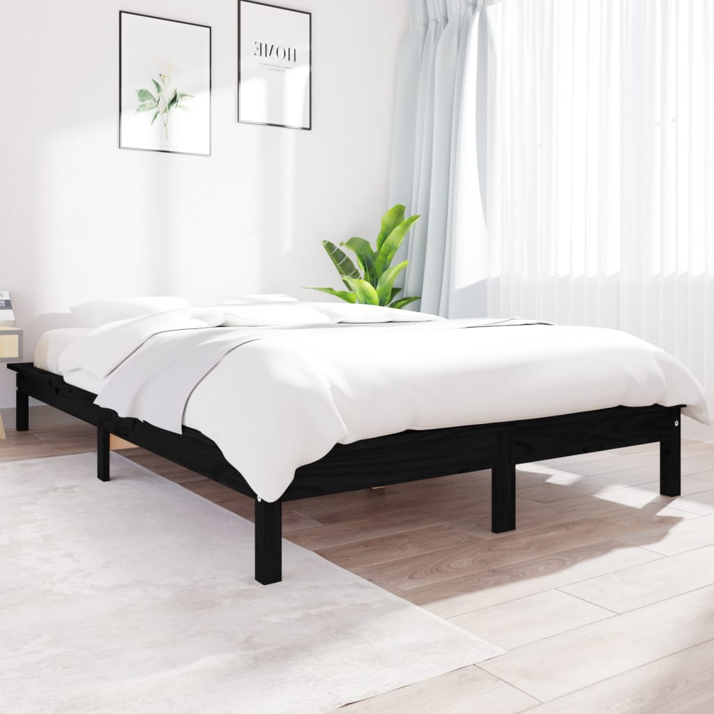 Bed Frame 92X187 Cm Single Size Solid Wood Pine