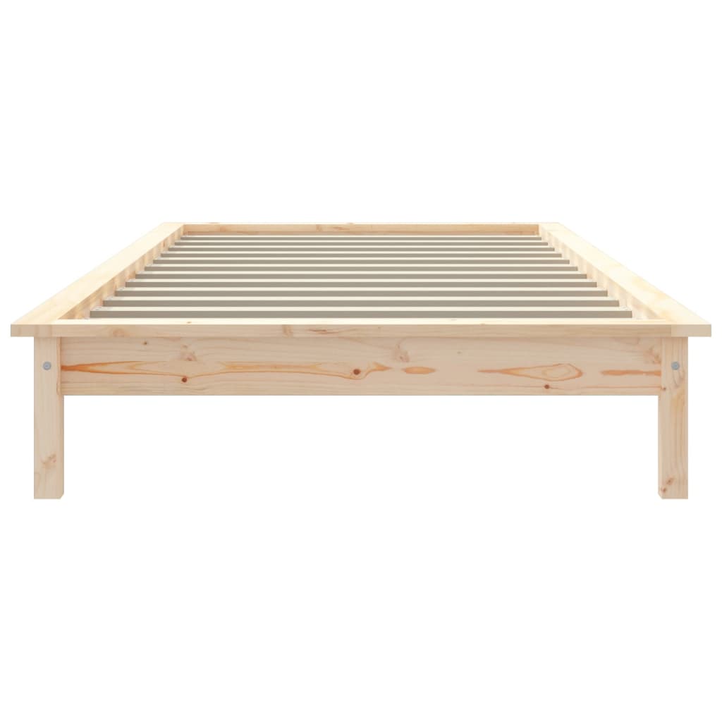 Bed Frame 92X187 Cm Single Size Solid Wood Pine