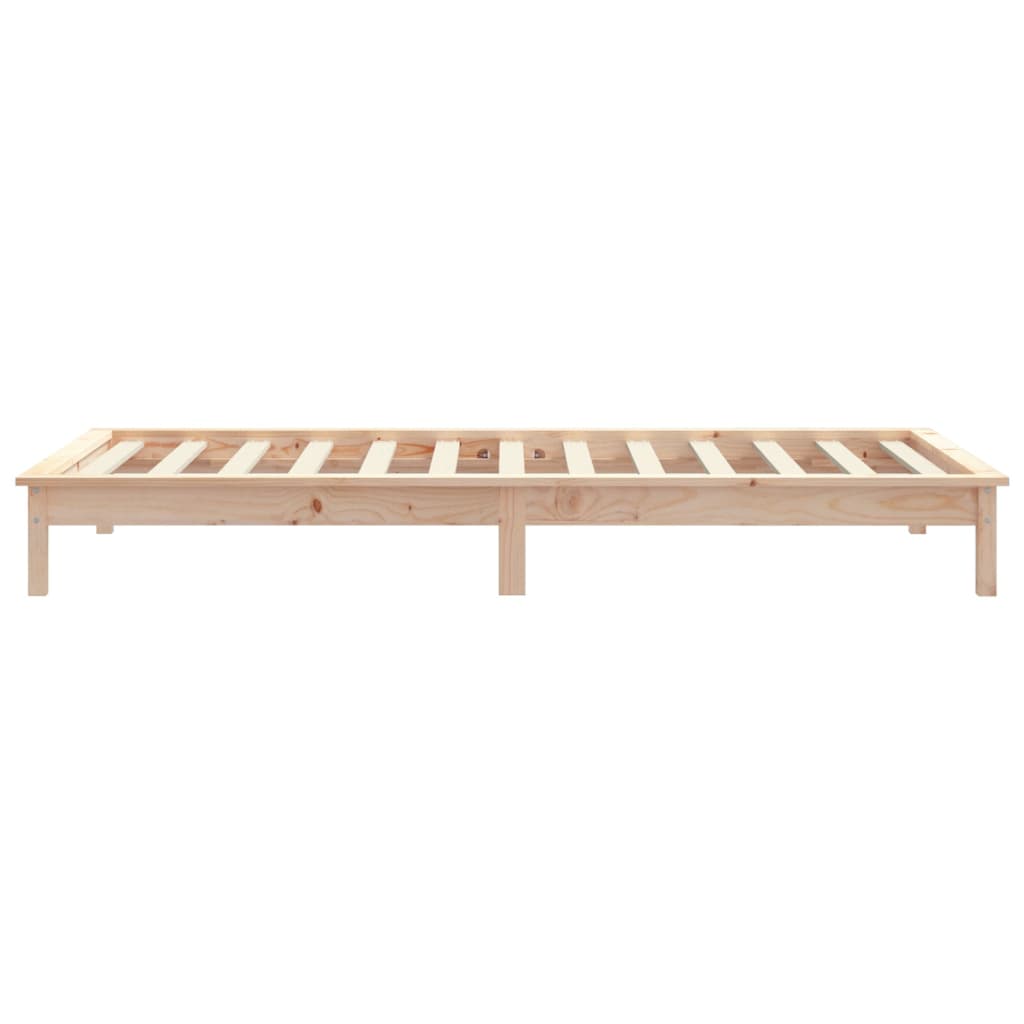 Bed Frame 92X187 Cm Single Size Solid Wood Pine