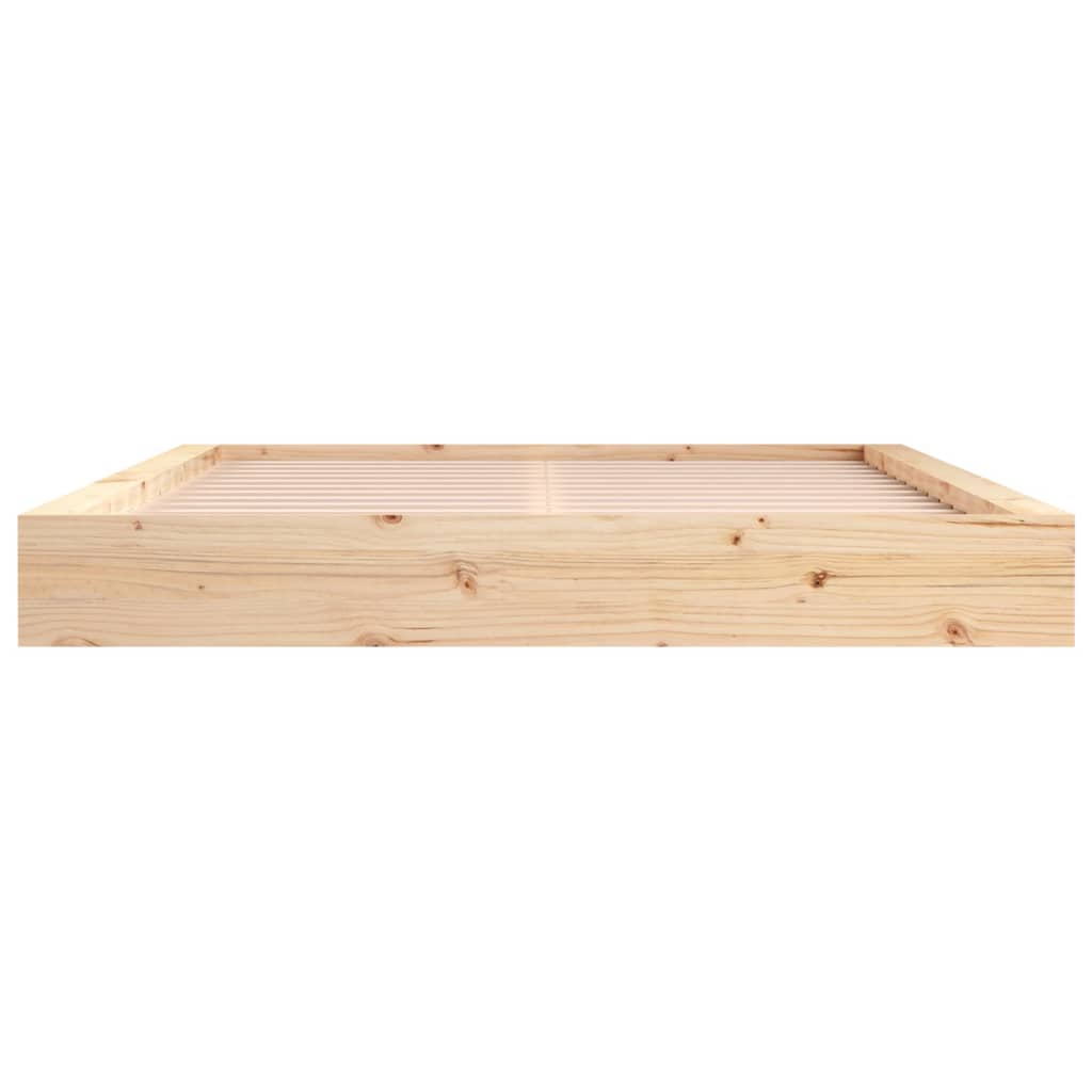 Bed Frame 183x203 cm King Size Solid Wood