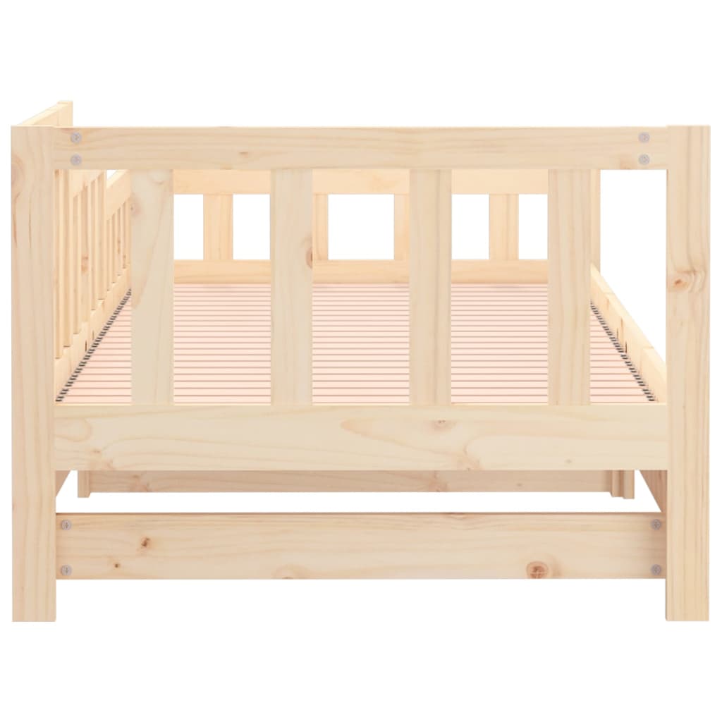 Pull-Out Day Bed 2X(92X187) Cm Single Size Solid Wood Pine