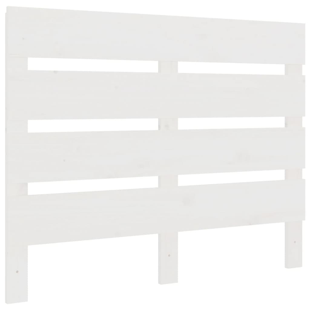 Headboard White 100x3x80 cm Solid Wood Pine