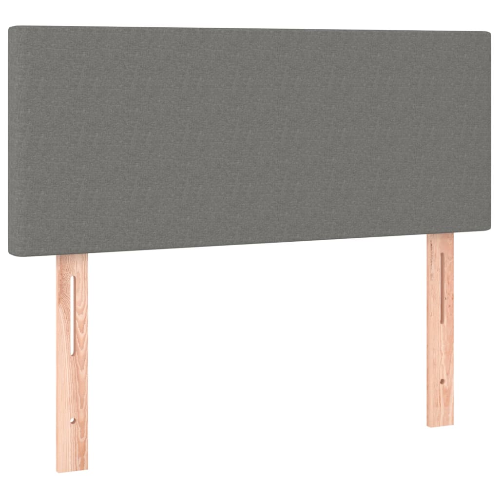 Headboard Dark Grey 100x5x78/88 cm Fabric