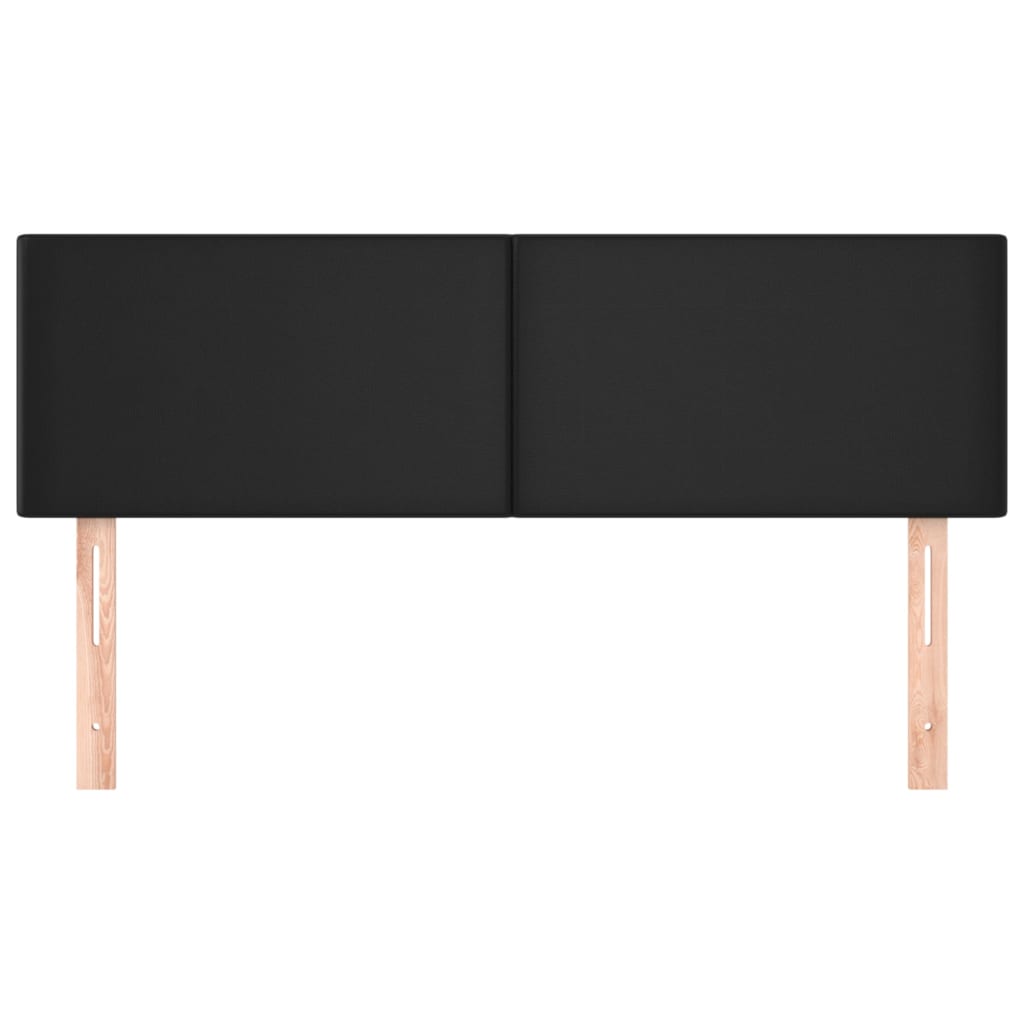 Headboards 2 pcs Black 72x5x78/88 cm Faux Leather