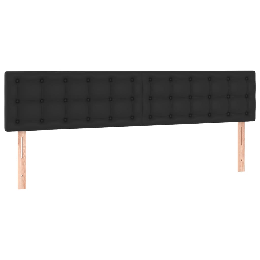 Headboards 2 pcs Black 80 cm Faux Leather