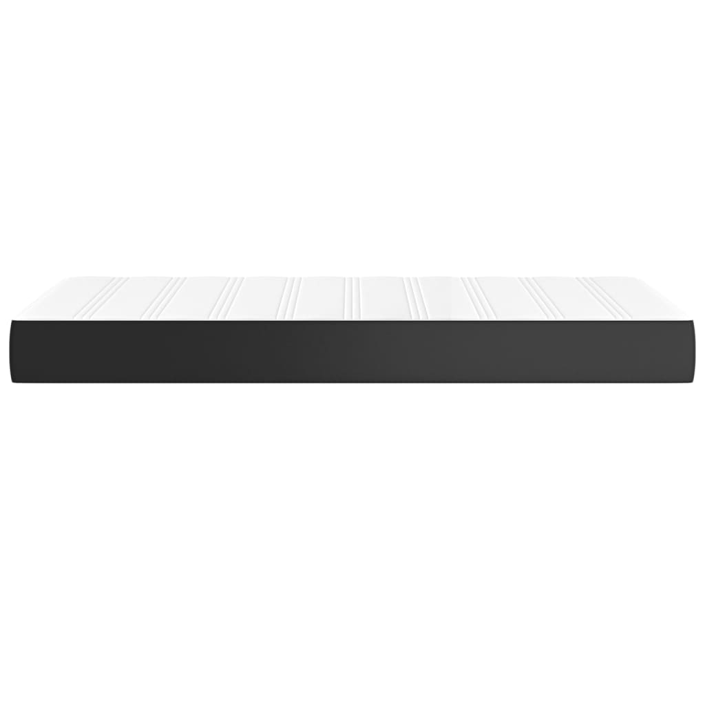 Pocket Spring Bed Mattress Black 90x190x20 cm Faux Leather