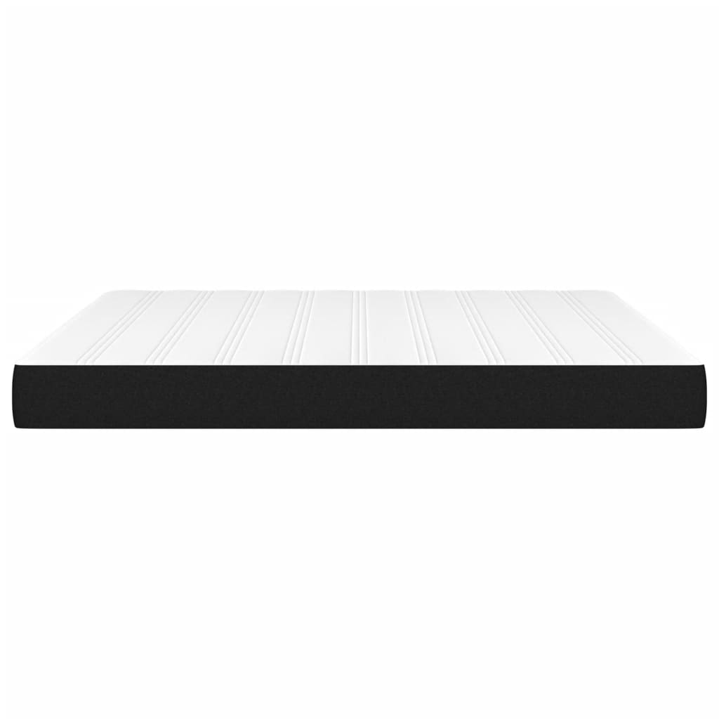 Pocket Spring Bed Mattress Black 153x203x20 cm Queen Size Fabric