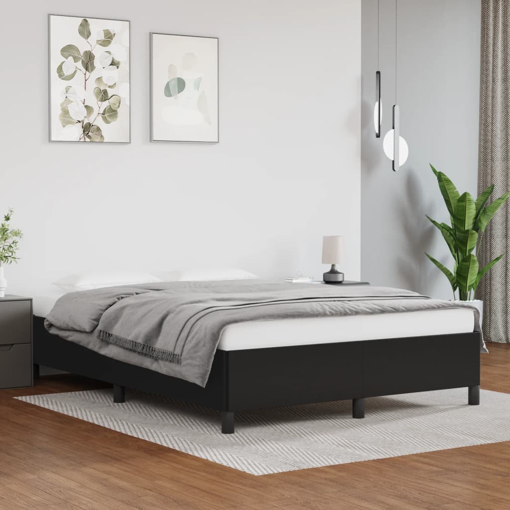 Bed Frame 137X187 Cm Faux Leather