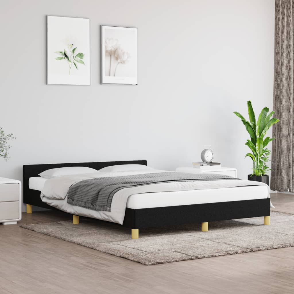 Bed Frame With Headboard 153X203 Cm Queen