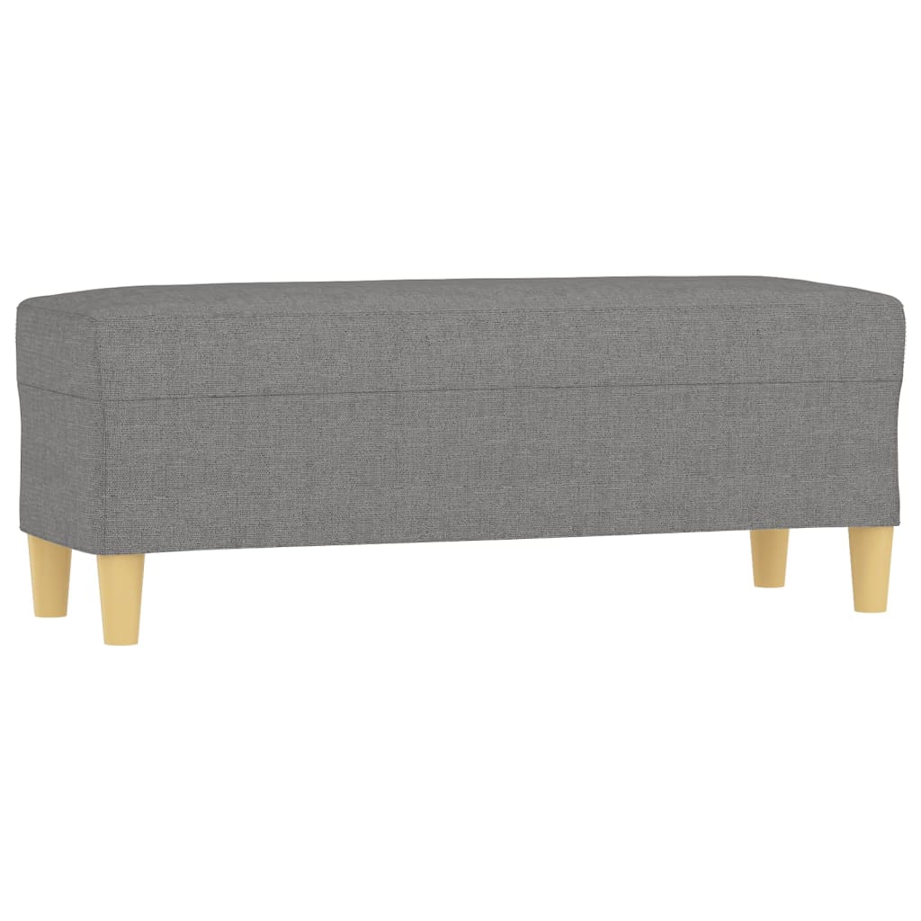 Bench Dark Grey 100x35x41 cm Fabric