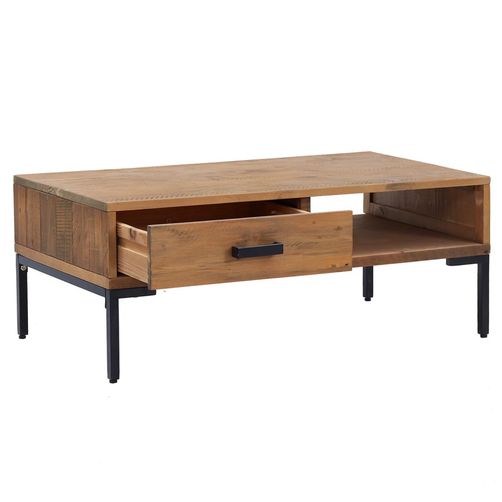 Coffee Table 90X50X35 Cm Solid Pinewood