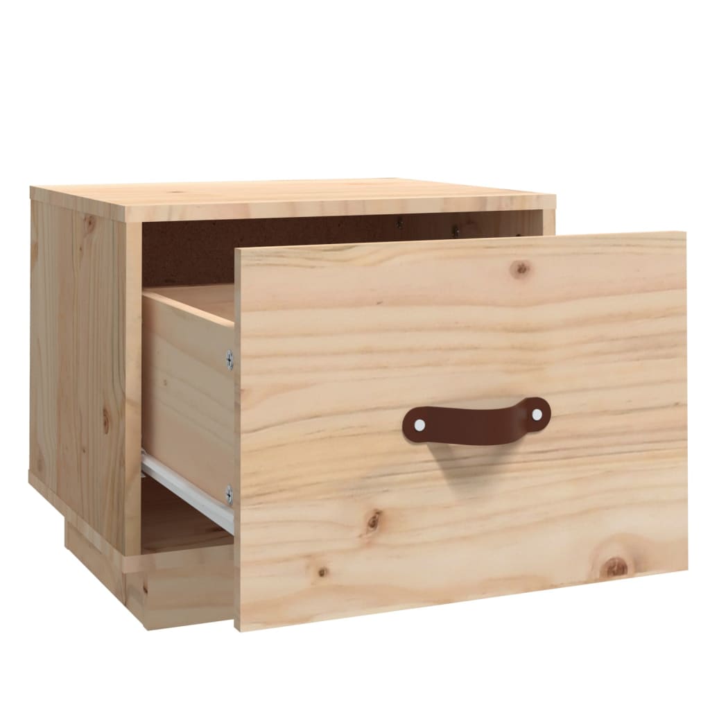 Bedside Cabinets 2 pcs 40x34x35 cm Solid Wood Pine