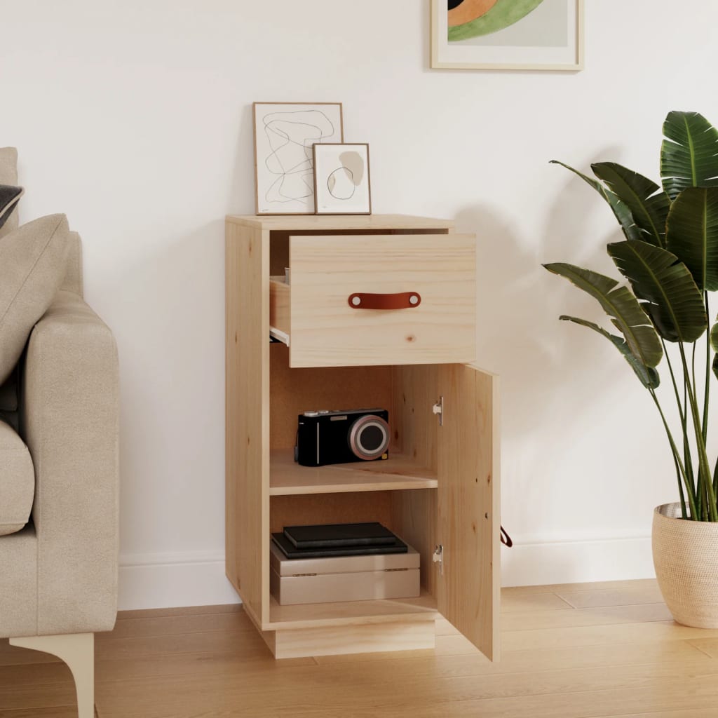 Sideboard 34X40X75 Cm Solid Wood Pine