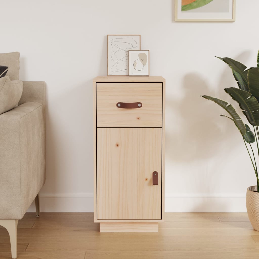 Sideboard 34X40X75 Cm Solid Wood Pine