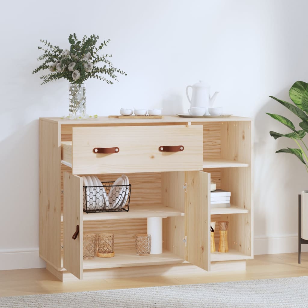 Sideboard 98.5X40X75 Cm Solid Wood Pine