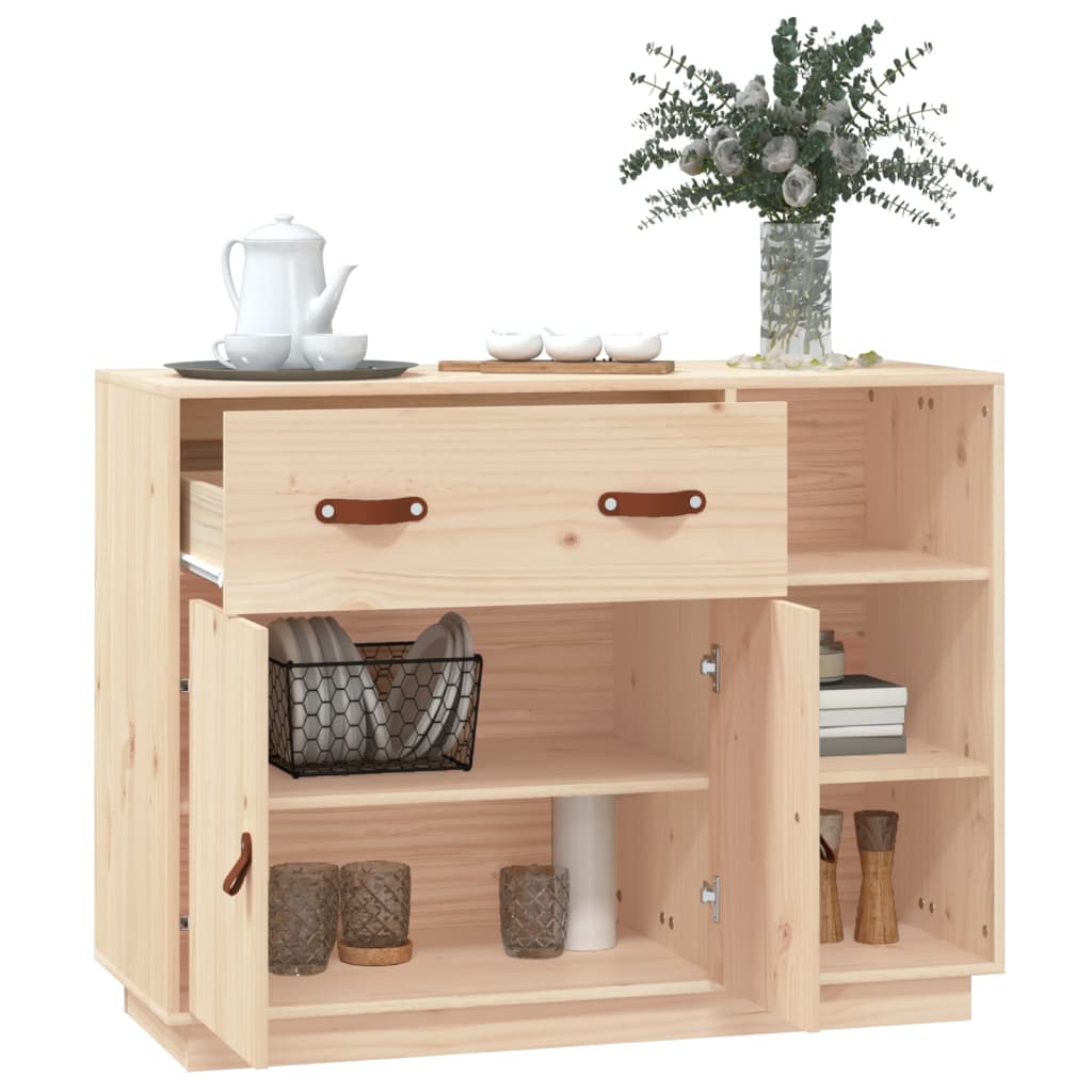 Sideboard 98.5X40X75 Cm Solid Wood Pine