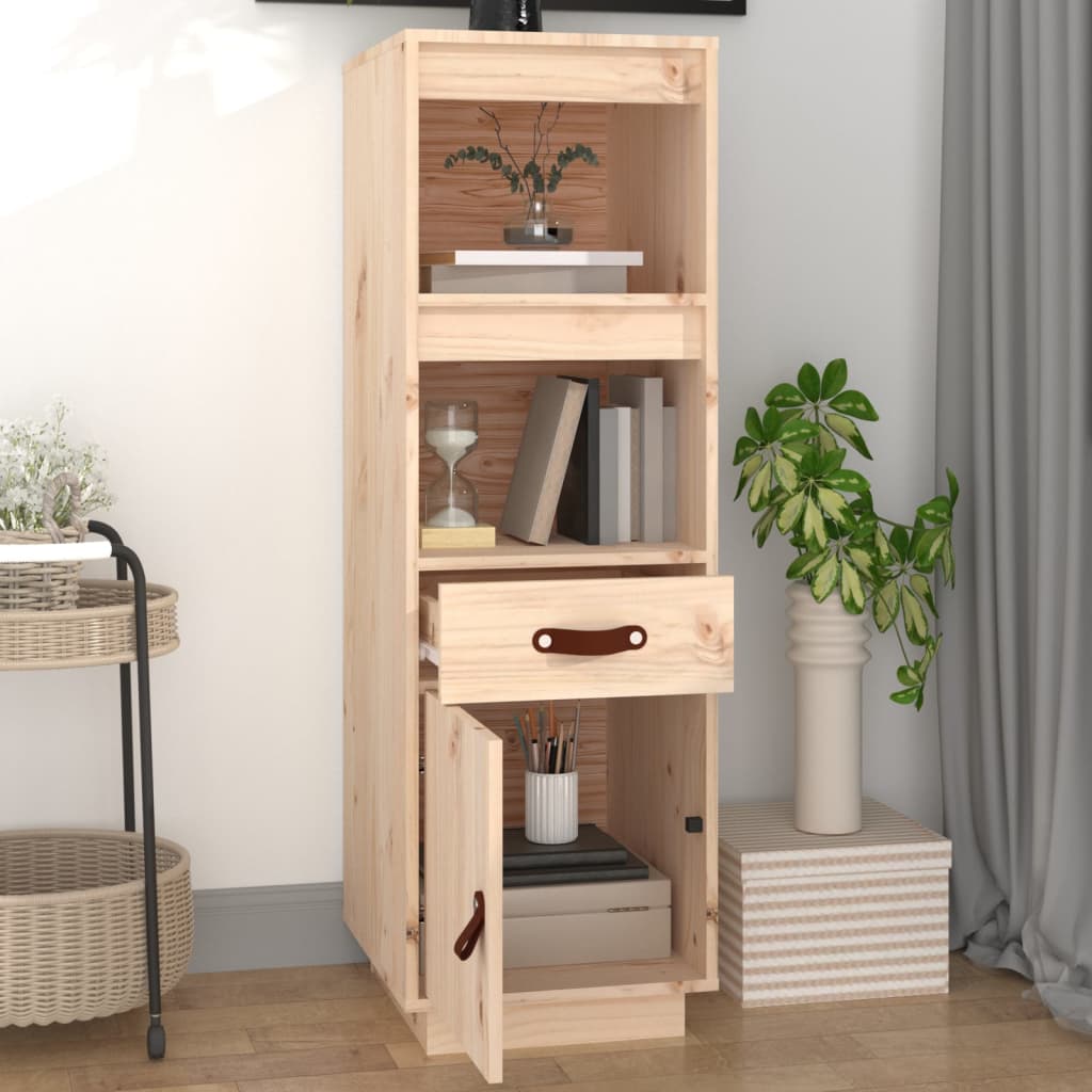 Highboard 34X40X08.5 Cm Solid Wood Pine