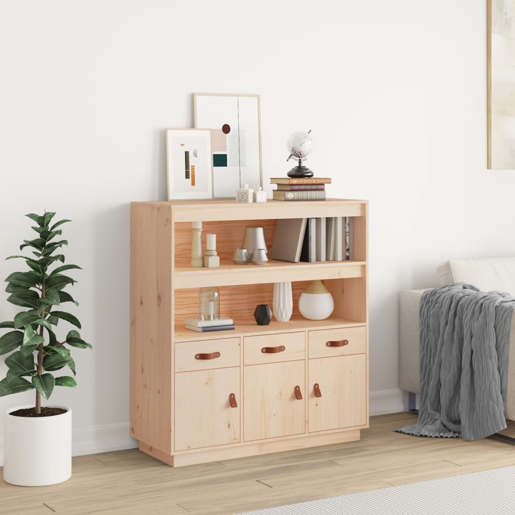 Highboard 00X40X08.5 Cm Solid Wood Pine