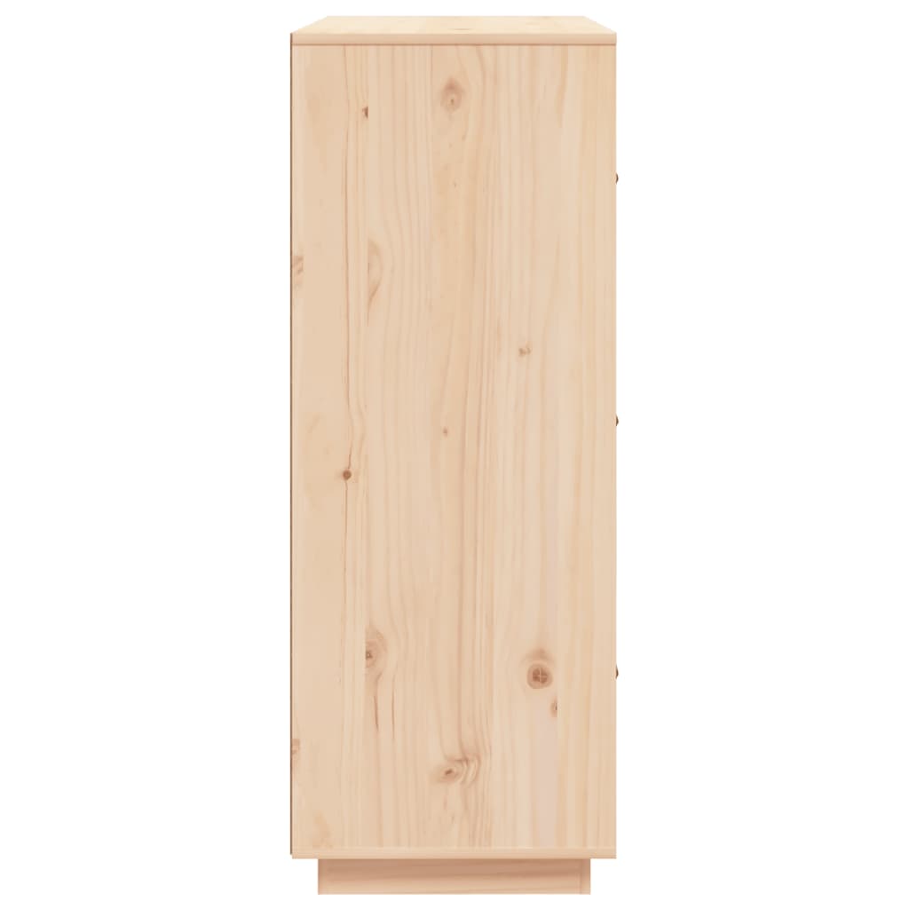 Highboard 67X40X08.5 Cm Solid Wood Pine