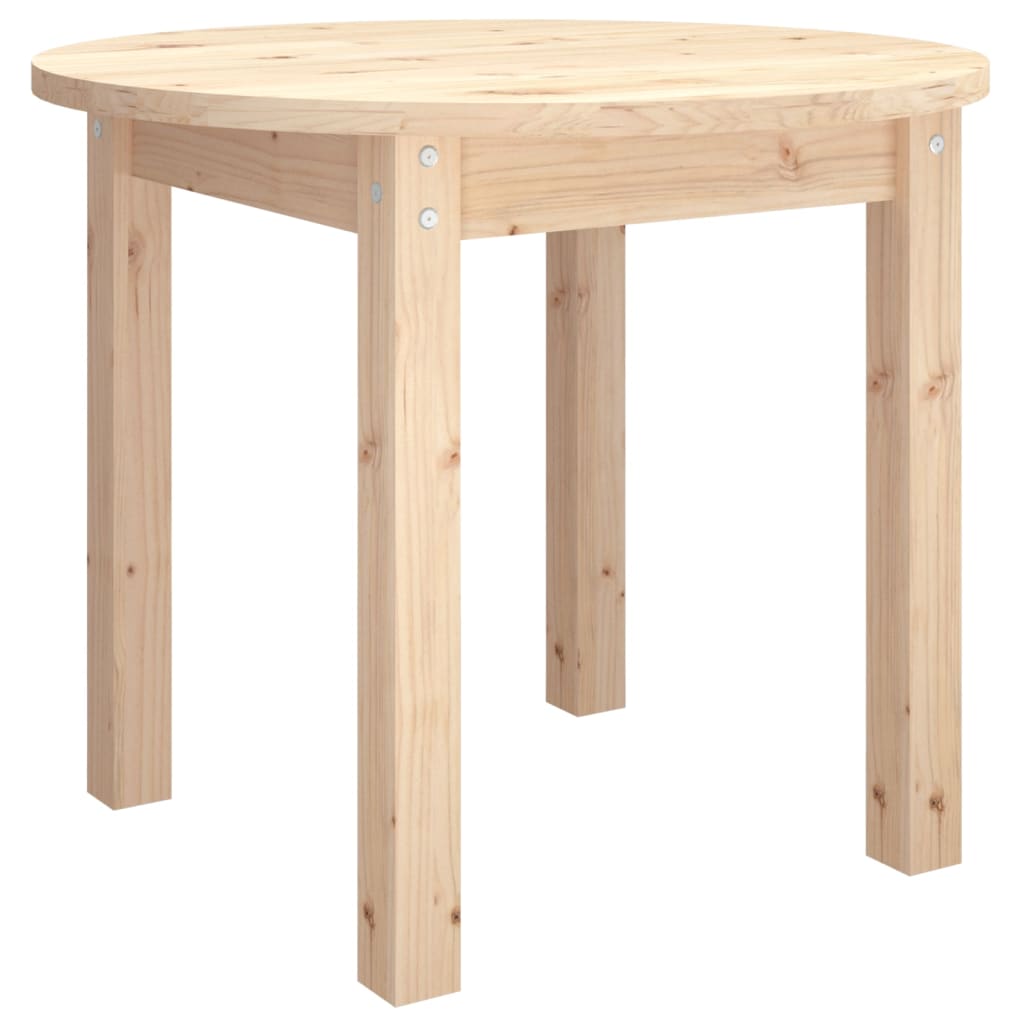 Coffee Table Ø 55x45 cm Solid Wood Pine