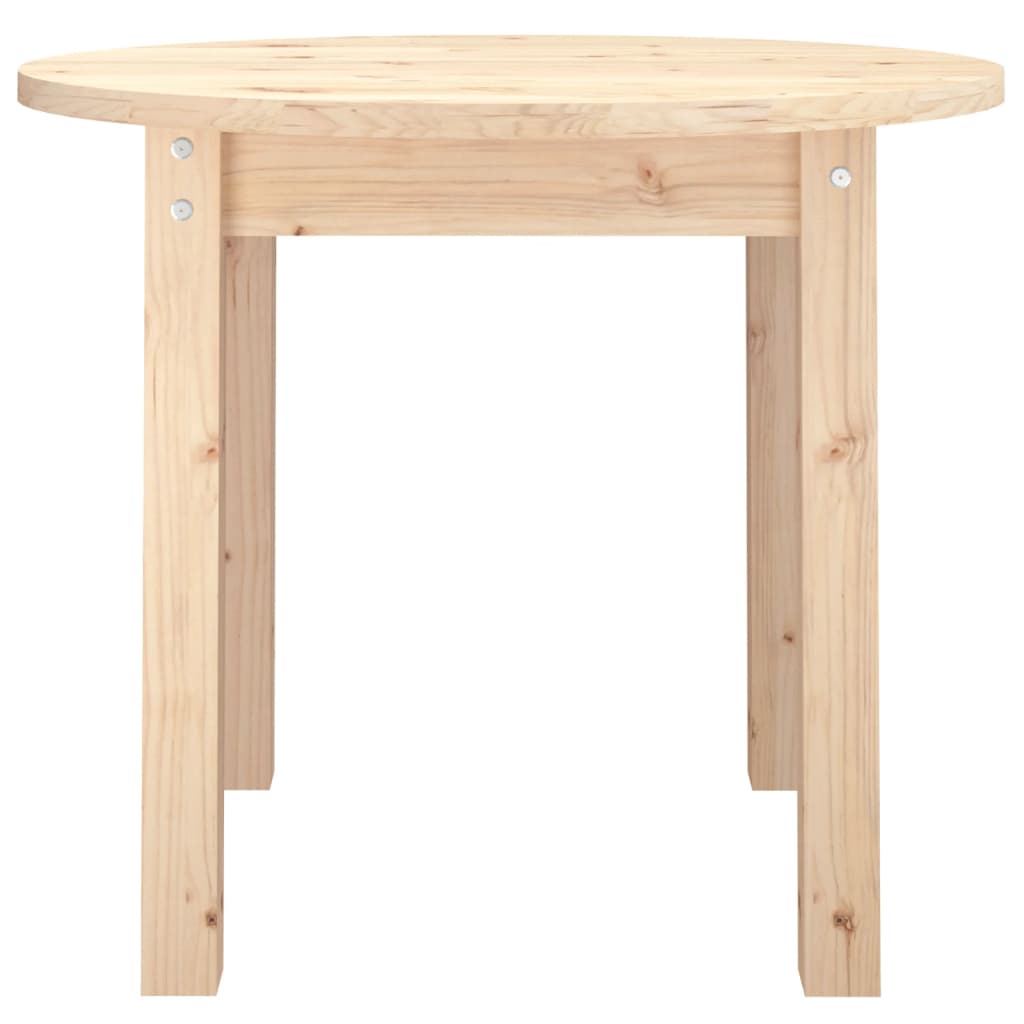 Coffee Table Ø 55x45 cm Solid Wood Pine