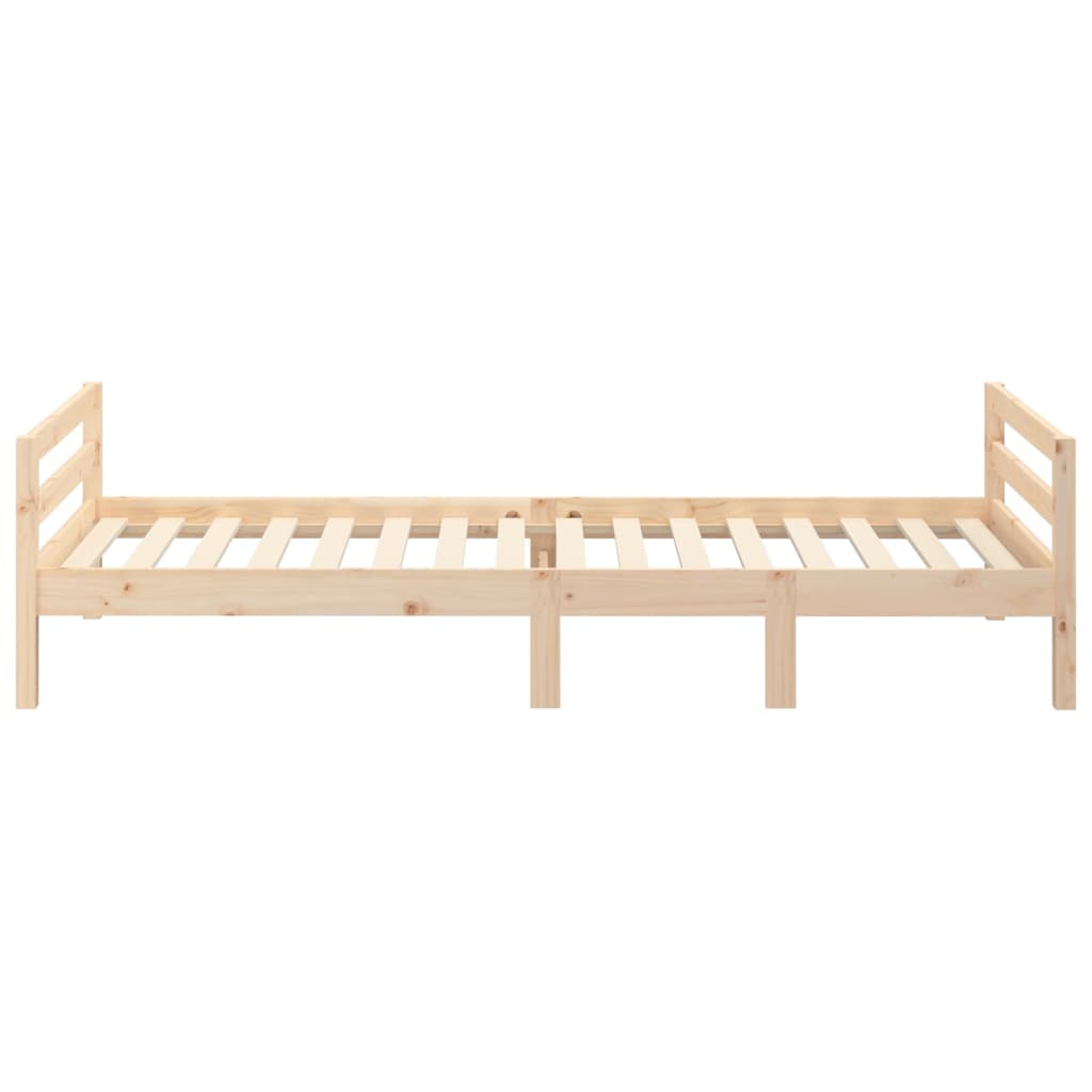 Bed Frame 92X187 Cm Single Size Solid Wood Pine