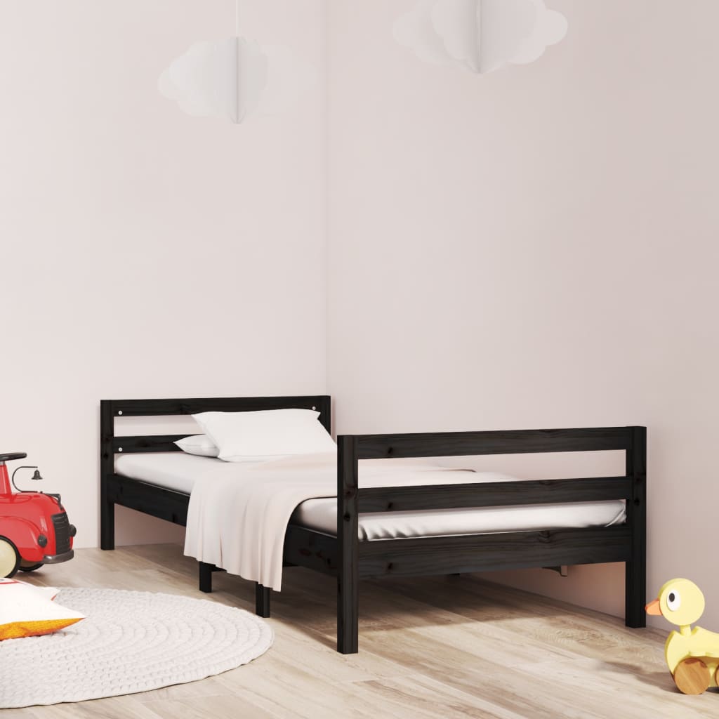 Bed Frame 92X187 Cm Single Size Solid Wood Pine