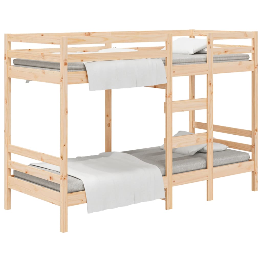 Bunk Bed 92x187 cm Single Size Solid Wood Pine