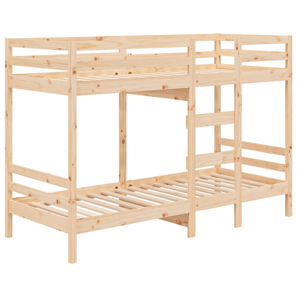 Bunk Bed 92x187 cm Single Size Solid Wood Pine