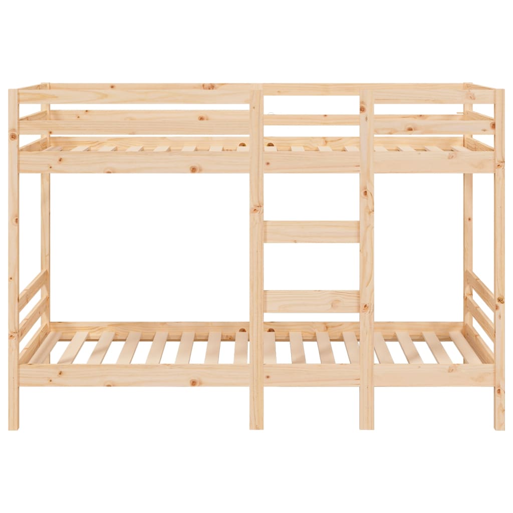 Bunk Bed 92x187 cm Single Size Solid Wood Pine