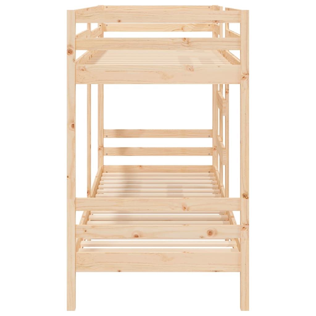 Bunk Bed 92x187 cm Single Size Solid Wood Pine