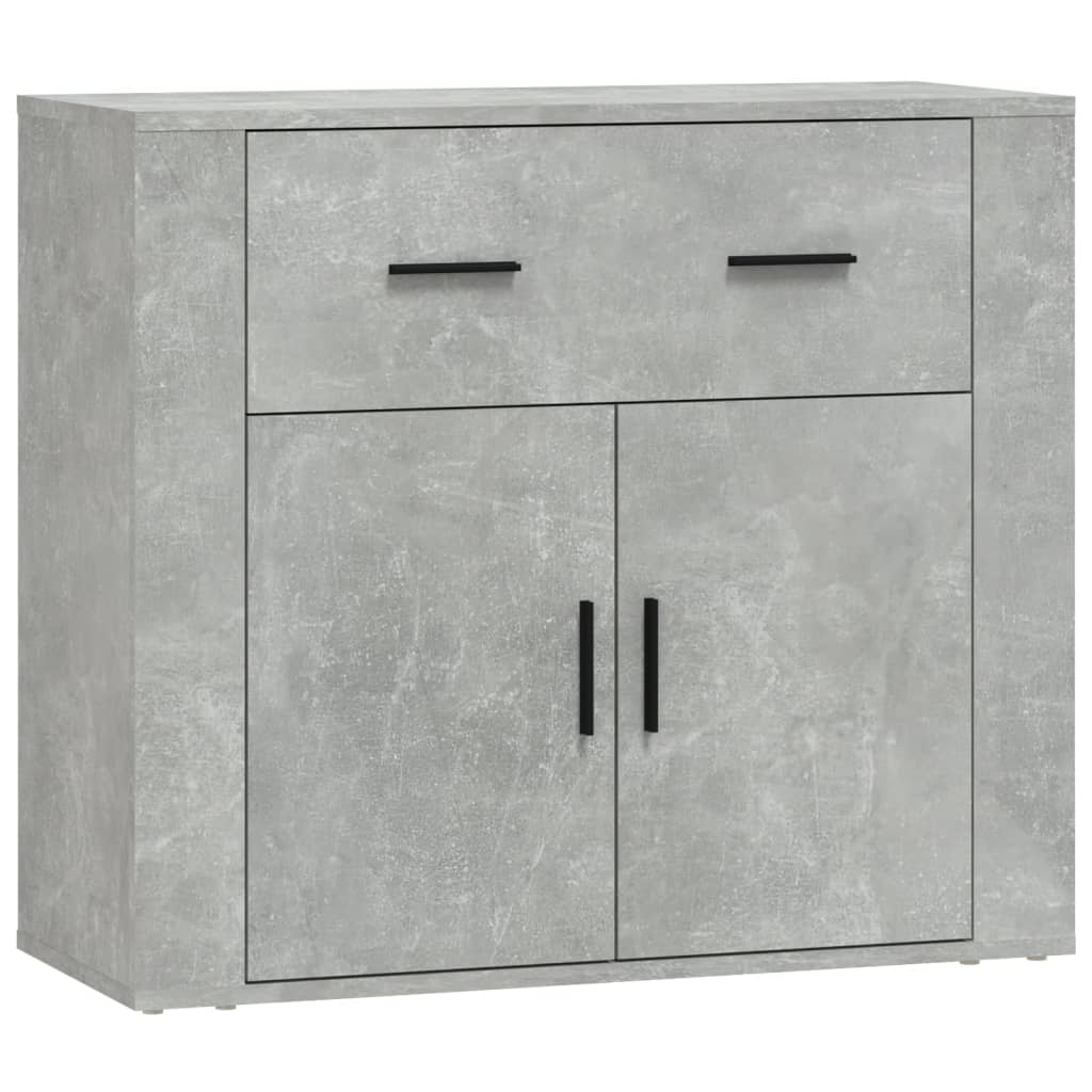 Sideboard Concrete Grey 80X33X70 Cm Engineered Wood