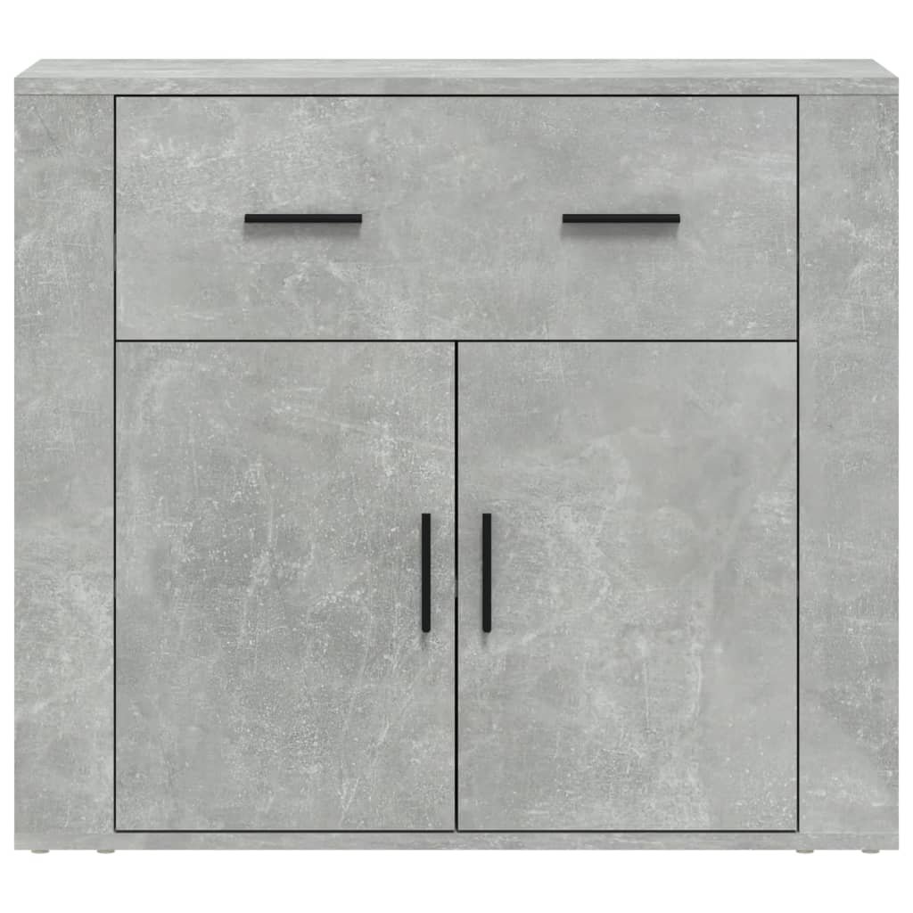 Sideboard Concrete Grey 80X33X70 Cm Engineered Wood