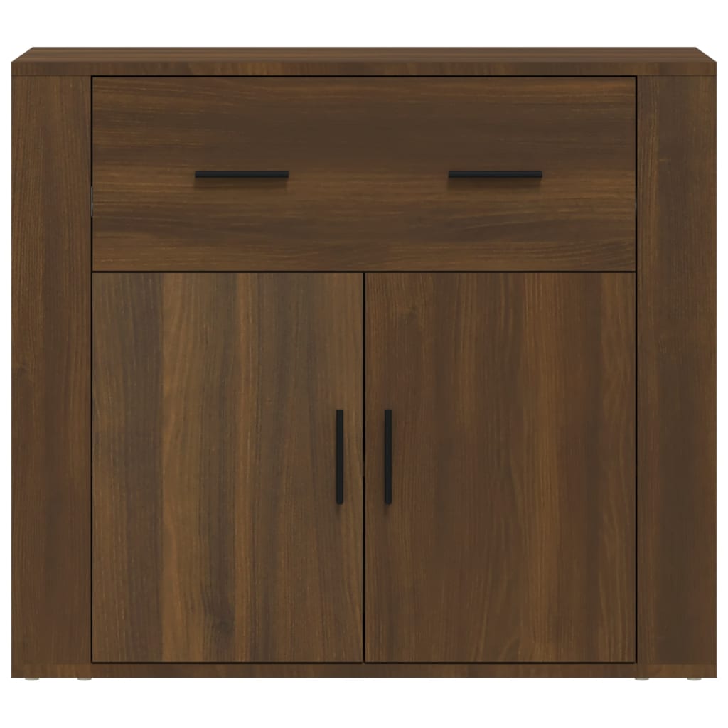 Sideboard Brown Oak 80x33x70 cm Engineered Wood