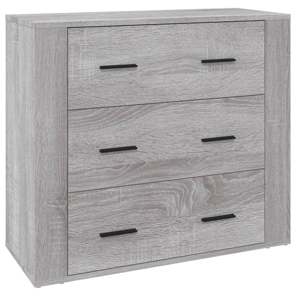 Sideboard Grey Sonoma 80X33X70 Cm Engineered Wood