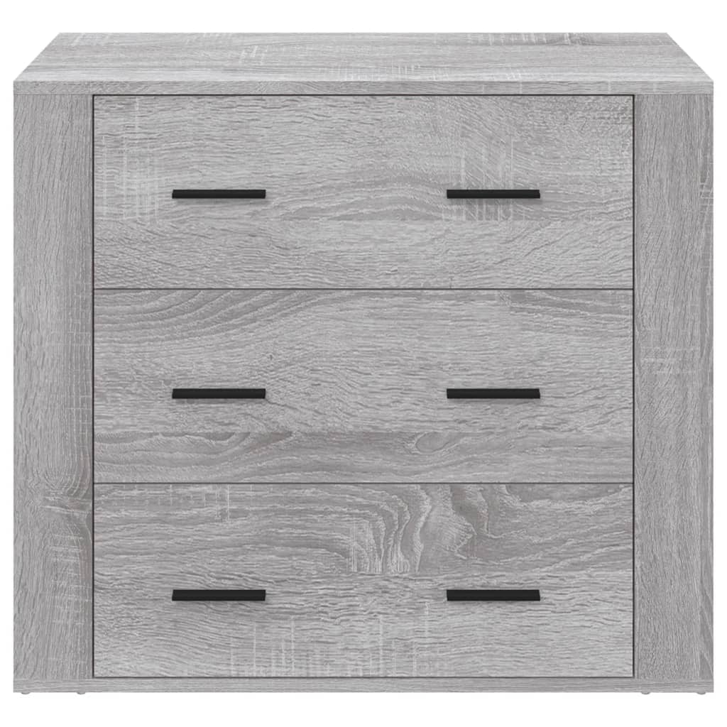 Sideboard Grey Sonoma 80X33X70 Cm Engineered Wood