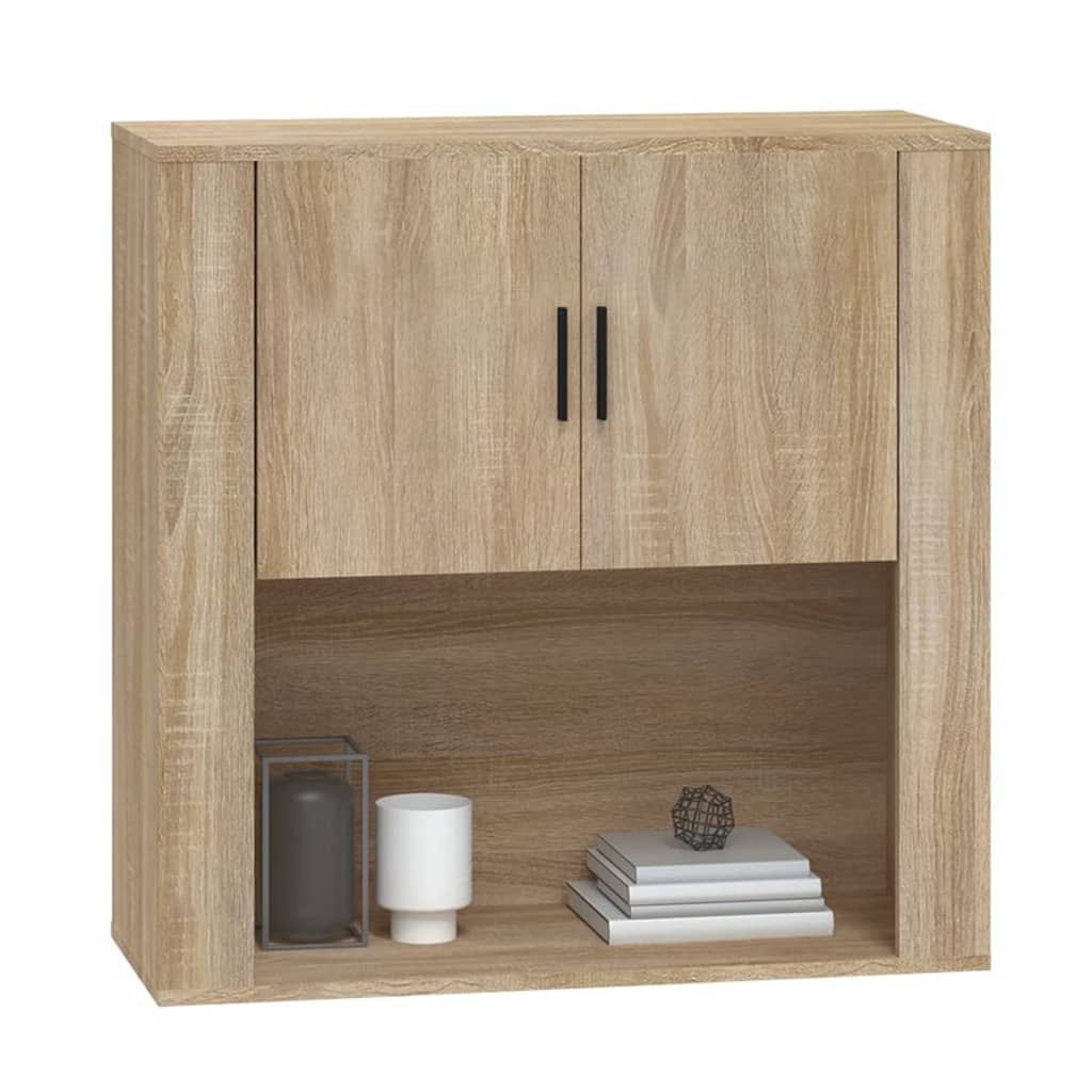 Wall Cabinet Sonoma Oak 80X33X80 Cm Engineered Wood