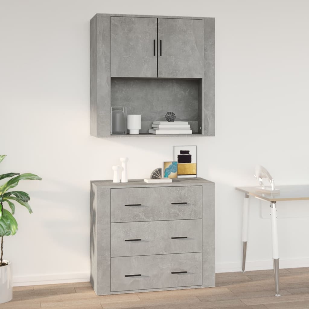 Wall Cabinet Sonoma Oak 80X33X80 Cm Engineered Wood