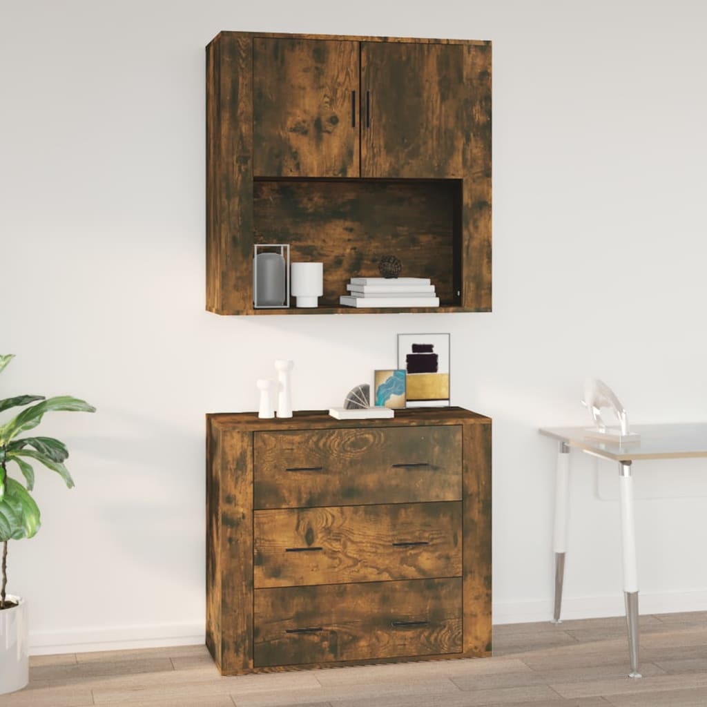 Wall Cabinet Sonoma Oak 80X33X80 Cm Engineered Wood