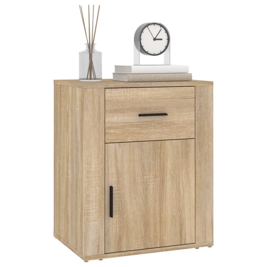 Bedside Cabinet Sonoma Oak 50x36x60 cm Engineered Wood