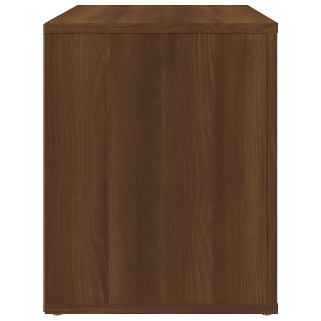 Bedside Cabinet Brown Oak 60x36x45 cm Engineered Wood