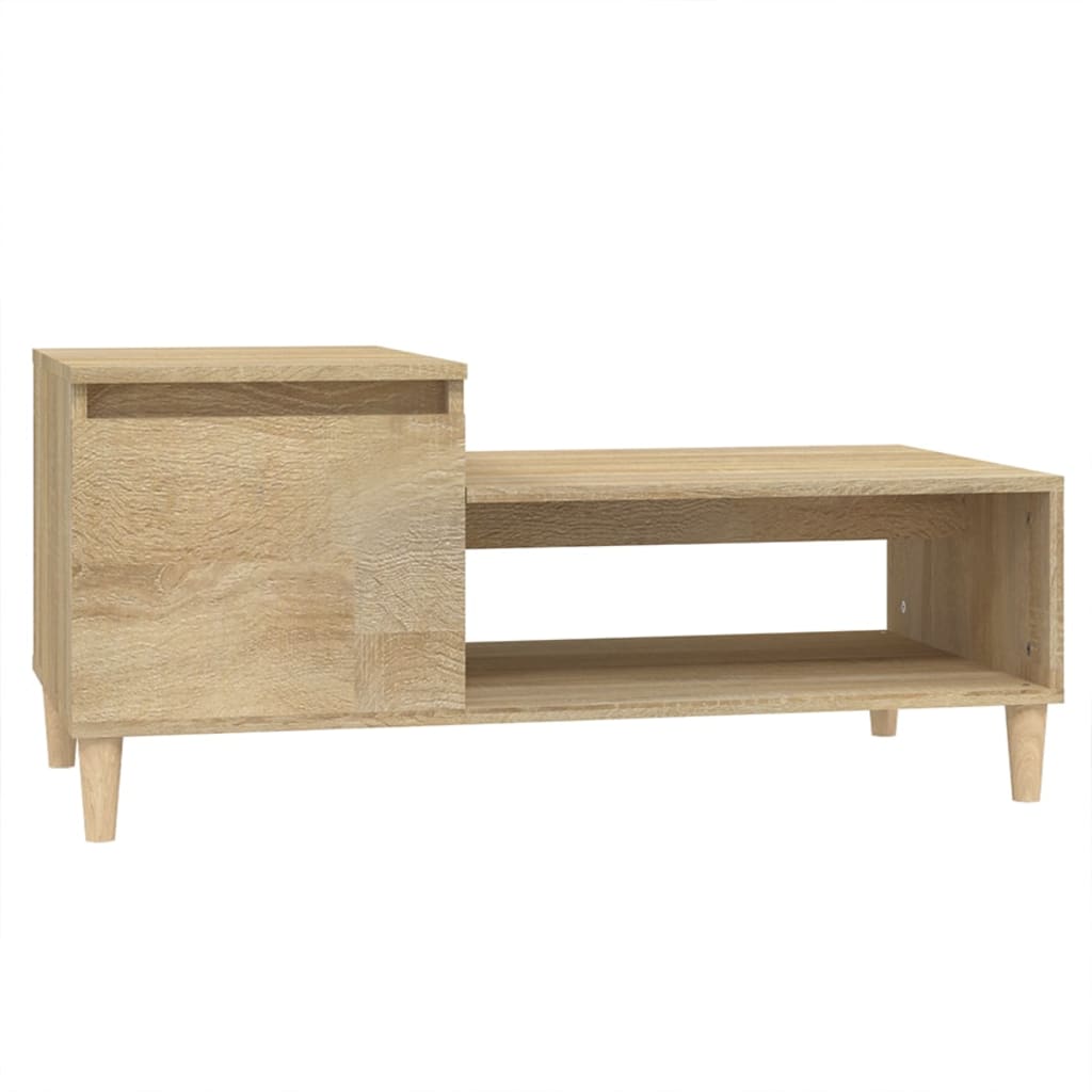 Coffee Table Sonoma Oak 100x50x45 cm Engineered Wood