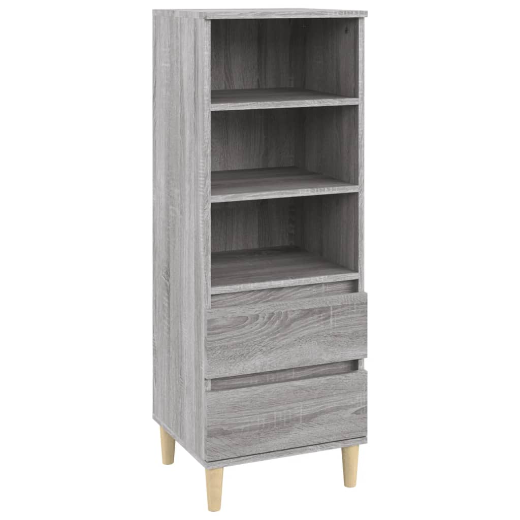 Highboard Grey Sonoma 40x36x110 cm Engineered Wood