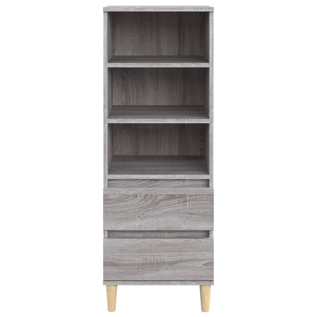 Highboard Grey Sonoma 40x36x110 cm Engineered Wood