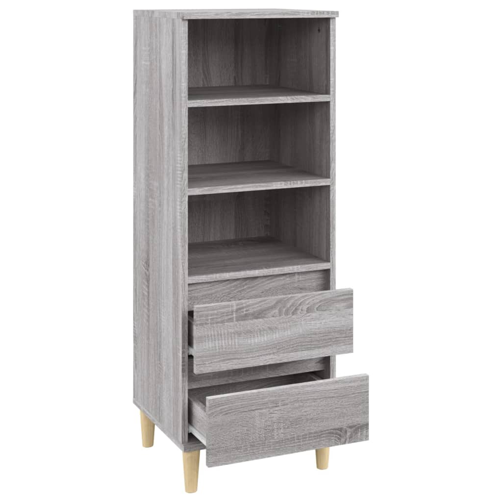 Highboard Grey Sonoma 40x36x110 cm Engineered Wood