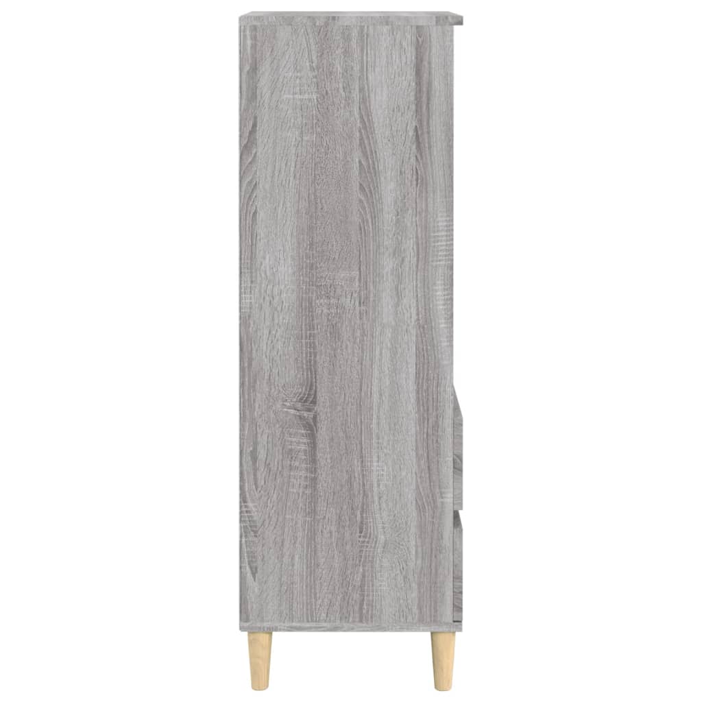 Highboard Grey Sonoma 40x36x110 cm Engineered Wood