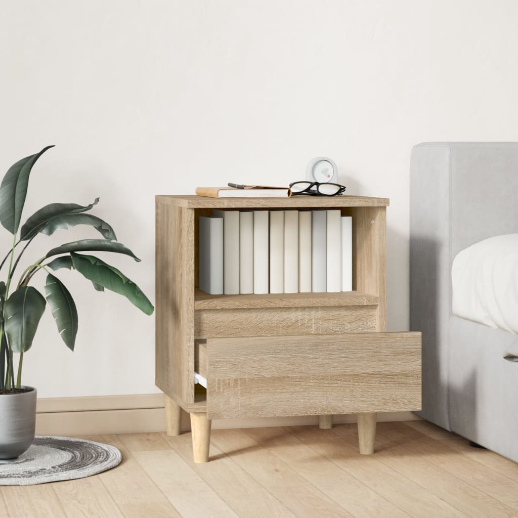 Bedside Cabinet Sonoma Oak 40x35x50 cm