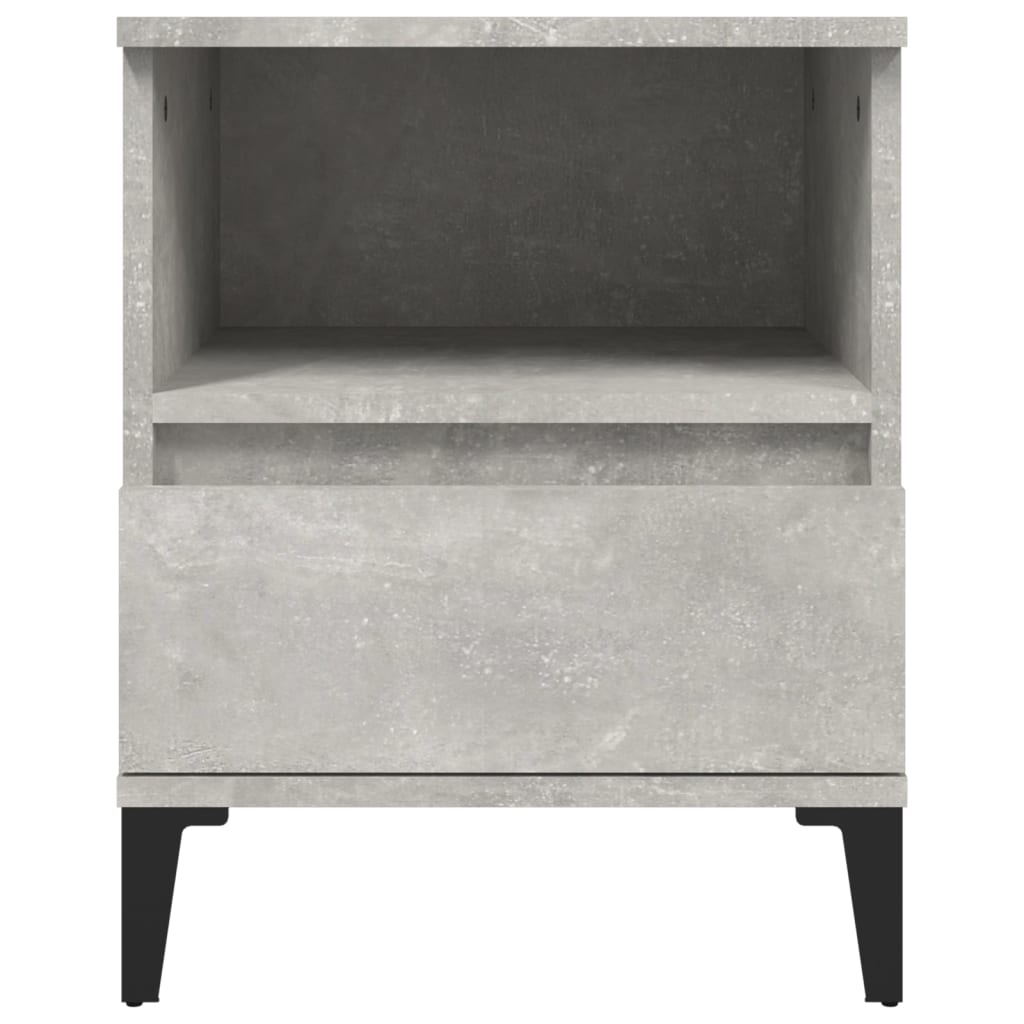 Bedside Cabinet Concrete Grey 40x35x50 cm