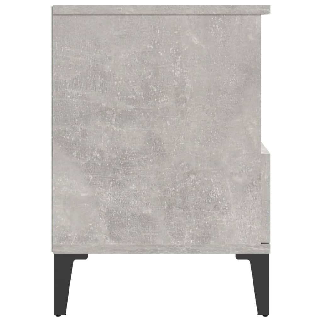 Bedside Cabinet Concrete Grey 40x35x50 cm