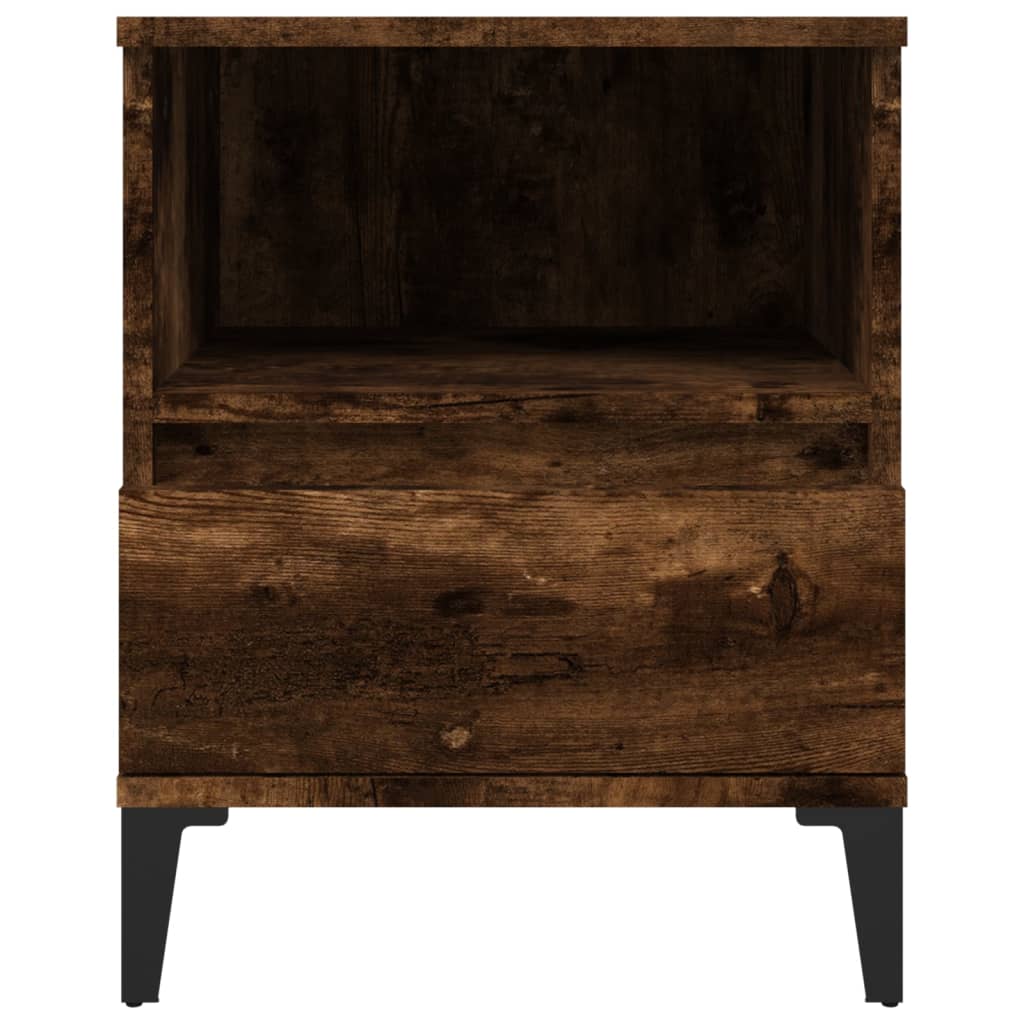 Bedside Cabinets 2 pcs Smoked Oak 40x35x50 cm